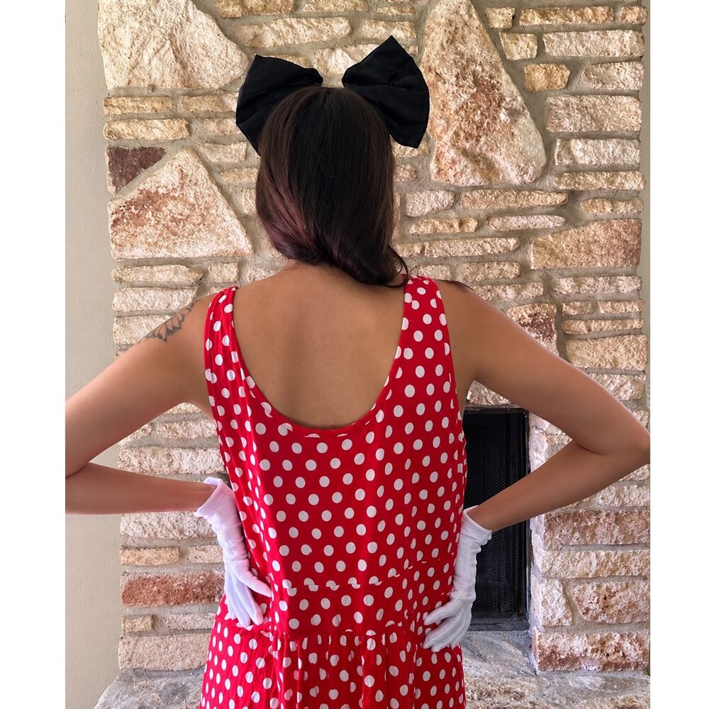 Red Polka Dot Minnie Mouse Inspired Costume Dress Set - XL